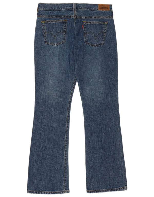Levi's Dame 515 Bootcut Jeans US 12 Large W34 L32 Blå Bomuld
