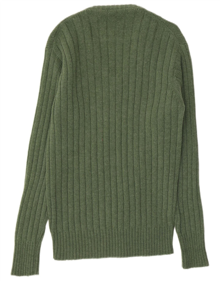 Valdoglio Herre V-hals sweater lille grøn uld