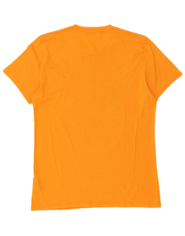 Hollister Herre grafisk T-shirt Top Medium Orange Bomuld