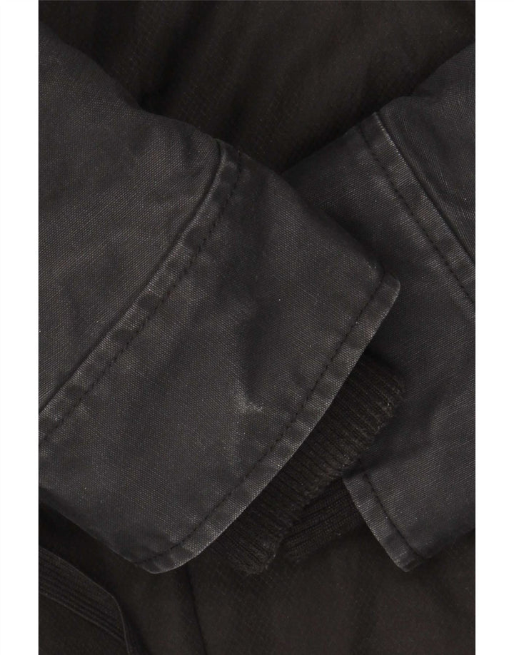 Diesel Parkajakke til mænd UK 38 Medium Black Cotton