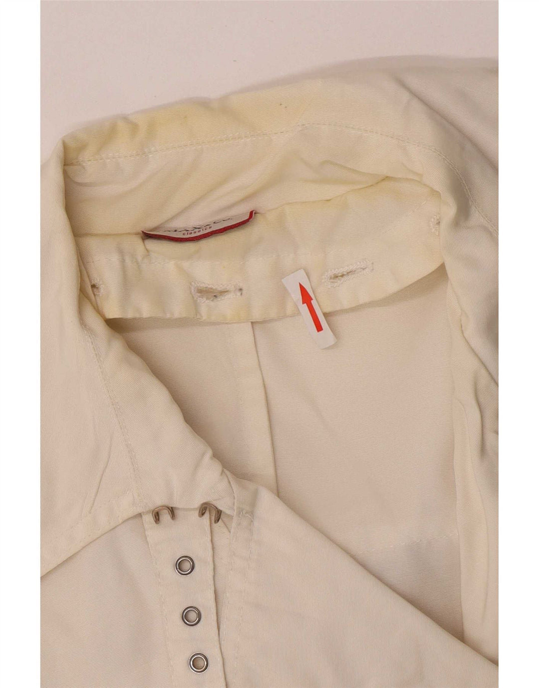 Max & Co. Trench Coat til kvinder UK 14 Medium Off White Polyamid