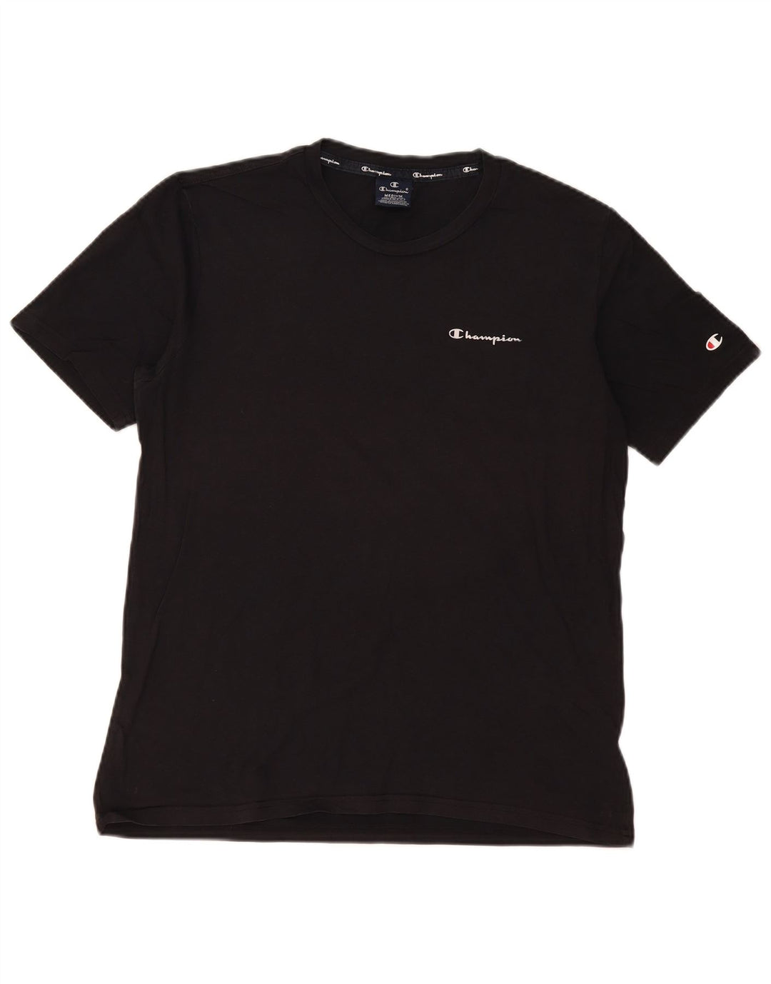 Champion Herre T-Shirt Top Medium Sort
