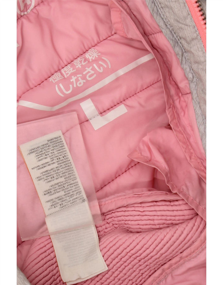 Superdry Polstret hættejakke til kvinder UK 14 Stor grå polyester