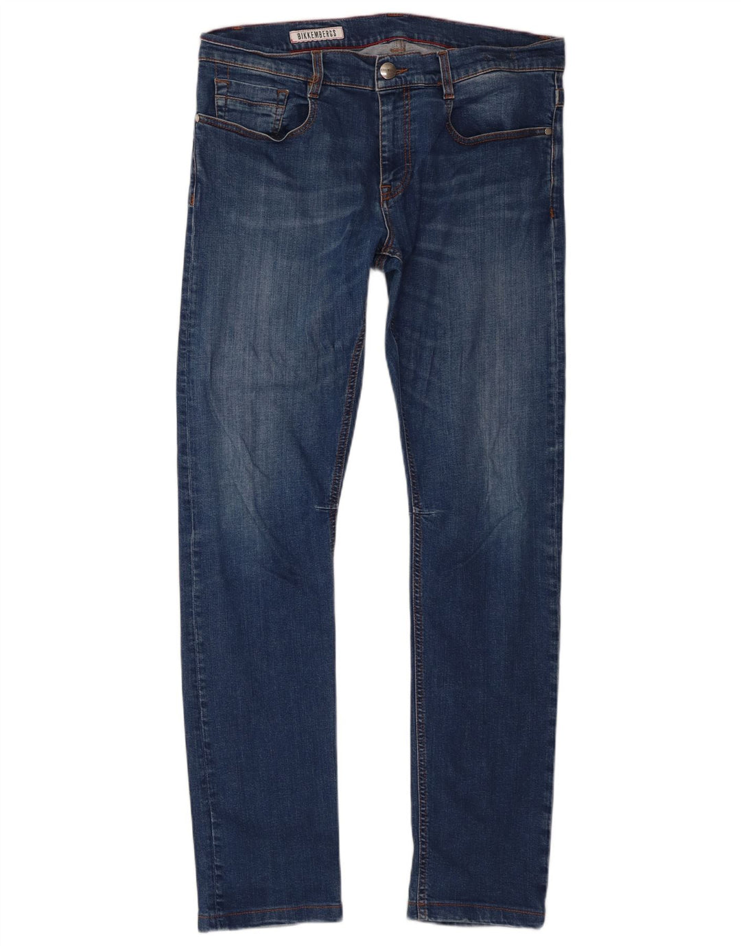 Bikkembergs Herre Slim Jeans W34 L32 Blå