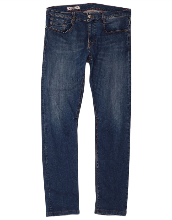Bikkembergs Herre Slim Jeans W34 L32 Blå