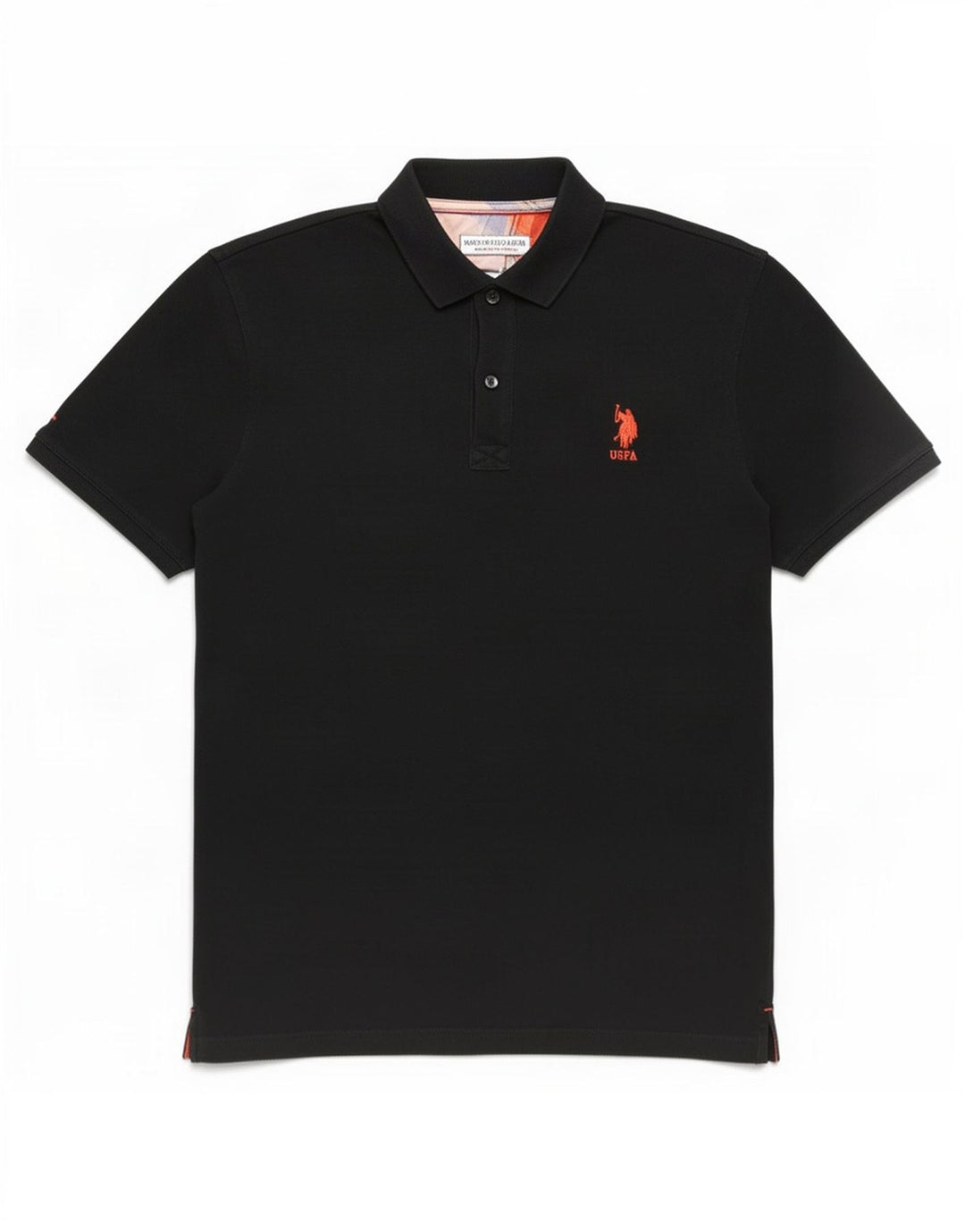 U.S. Polo Assn. Herre Slim Shirt Medium Sort Bomuld