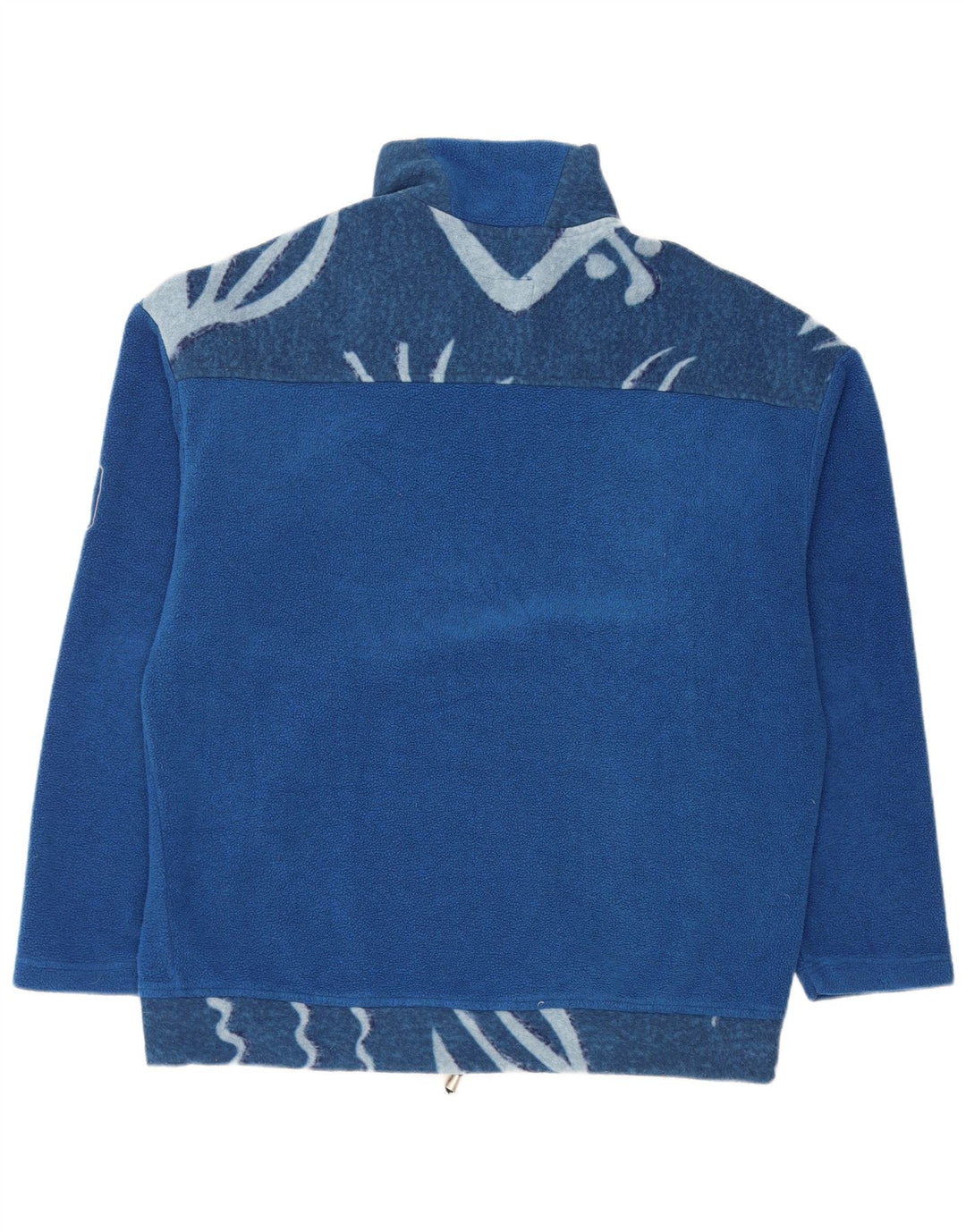Dubin Herre lynlås hals Fleece Jumper IT 52 Stor blå geometrisk polyester
