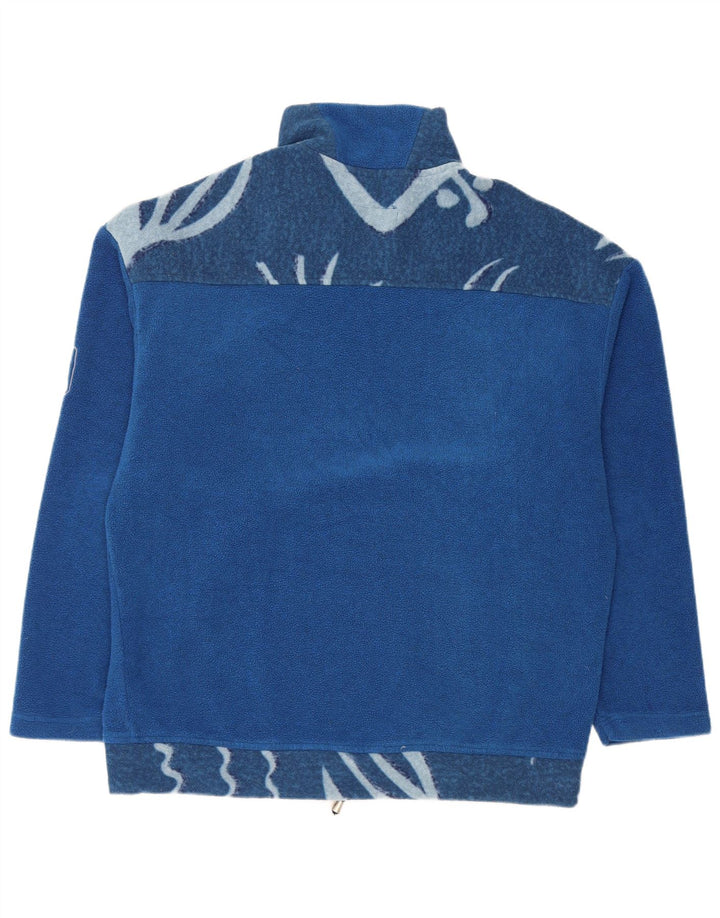 Dubin Herre lynlås hals Fleece Jumper IT 52 Stor blå geometrisk polyester