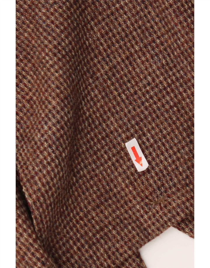 Harris Tweed Herre 2-knaps blazerjakke UK 36 Small Brown Houndstooth