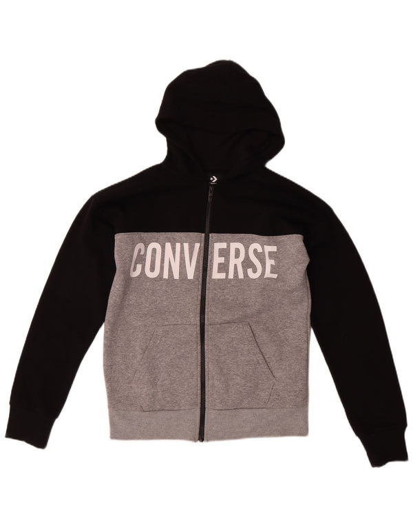Converse drenge grafisk hættetrøje sweater 12-13 år stor grå farveblok