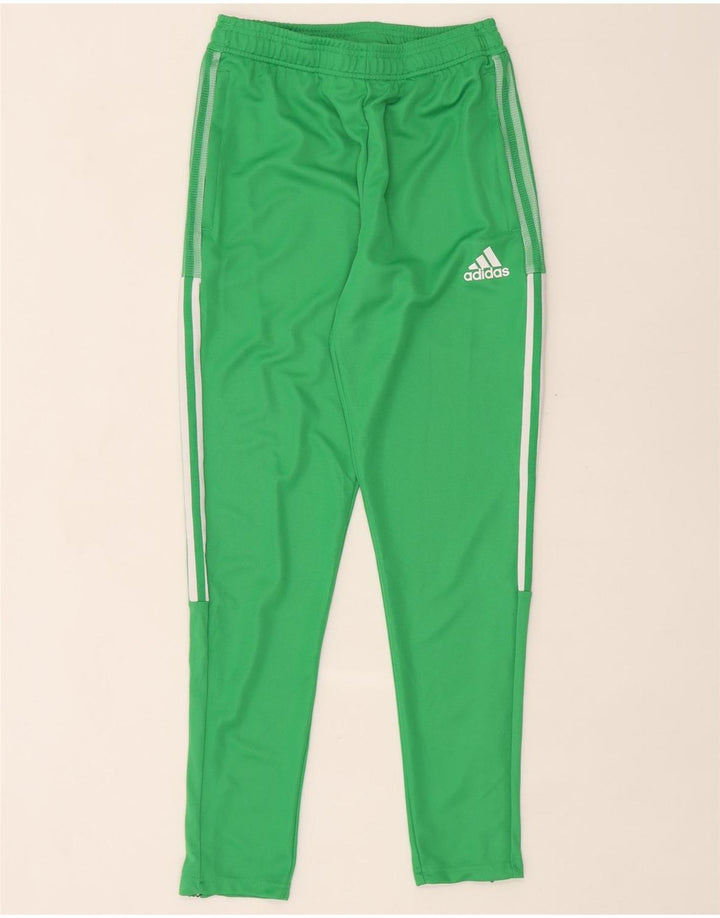 Adidas Aeroready træningsdragtsbukser til kvinder UK 10 Small Green Polyester