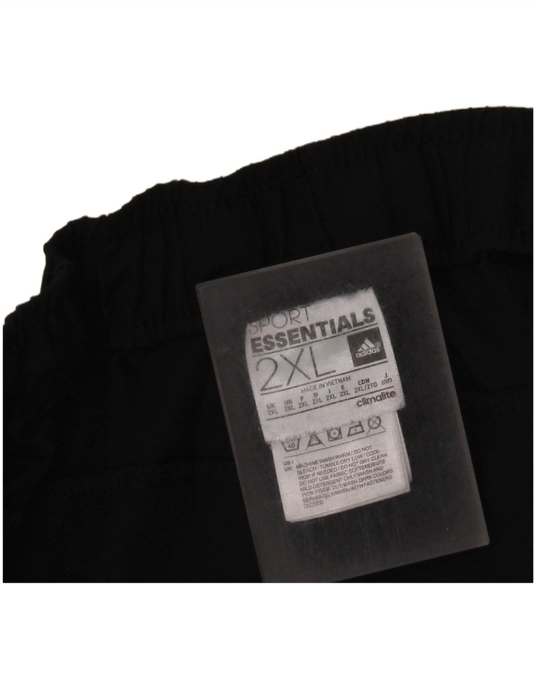 ADIDAS Herre Climalite træningsdragt bukser 2XL sort polyester