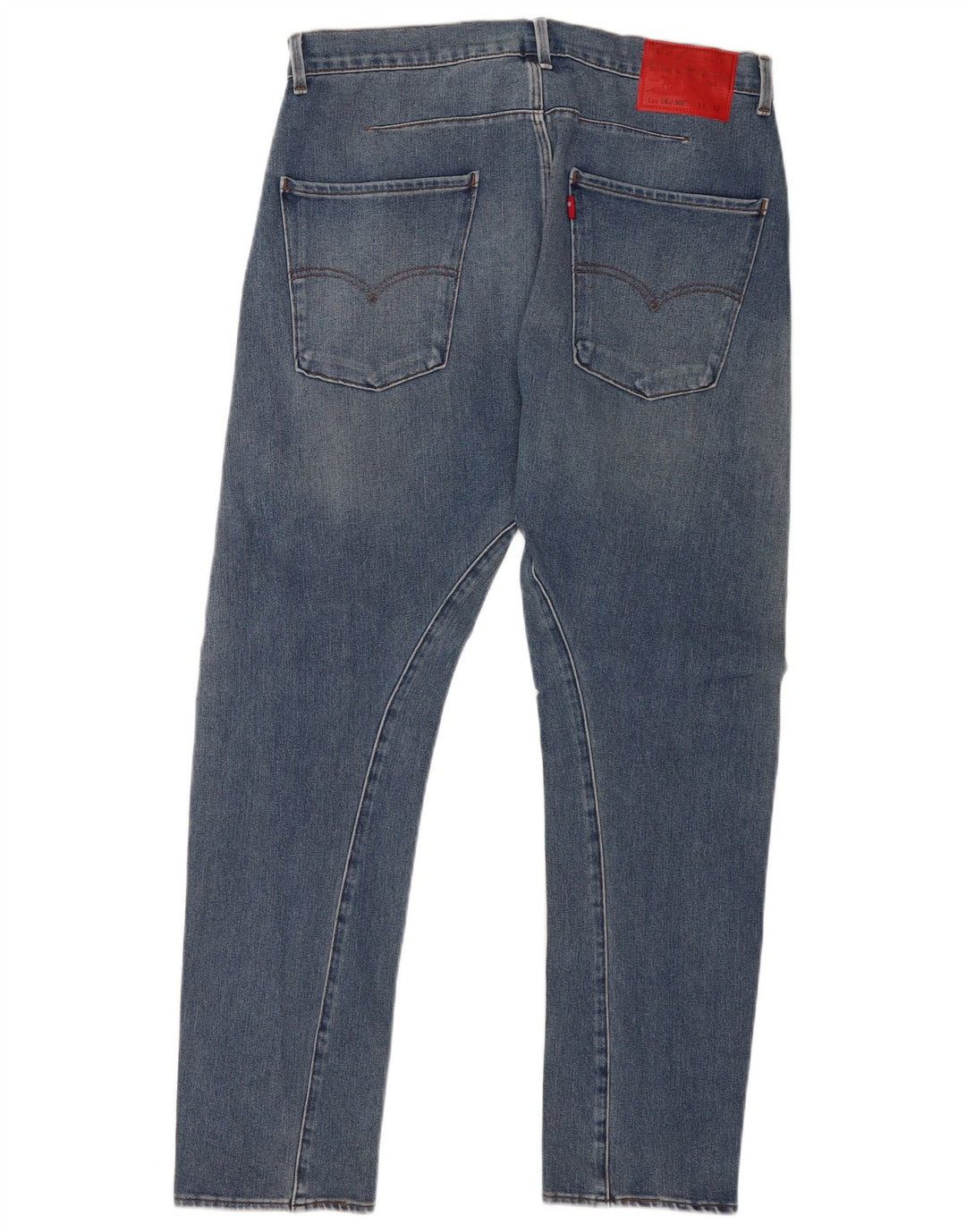 Levi's Herre 502 tilspidsede jeans W33 L32 blå bomuld
