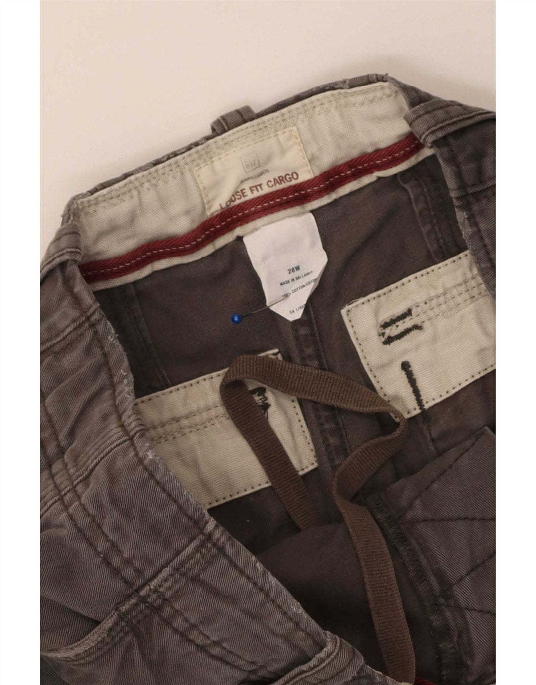 Gap Herre Cargo Shorts W28 Små Grå Bomuld