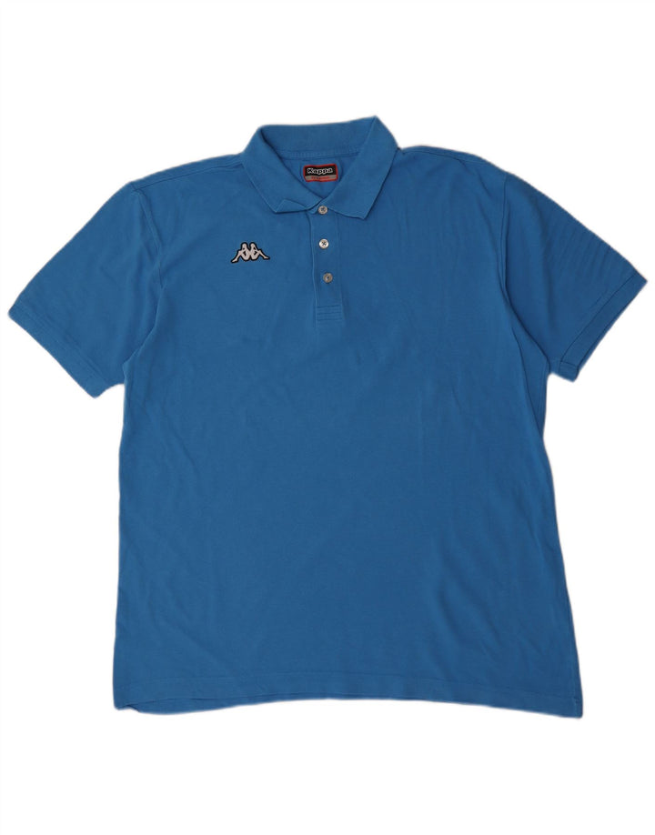 Kappa herre poloshirt 2XL blå bomuld