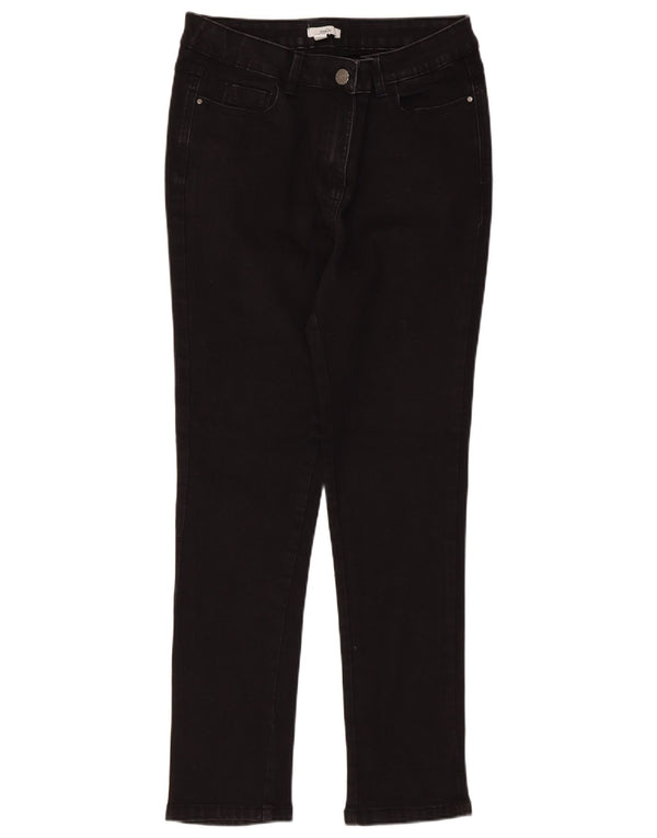 M&Co Dame Slim Jeans UK 12 Medium W30 L27 Sort Bomuld