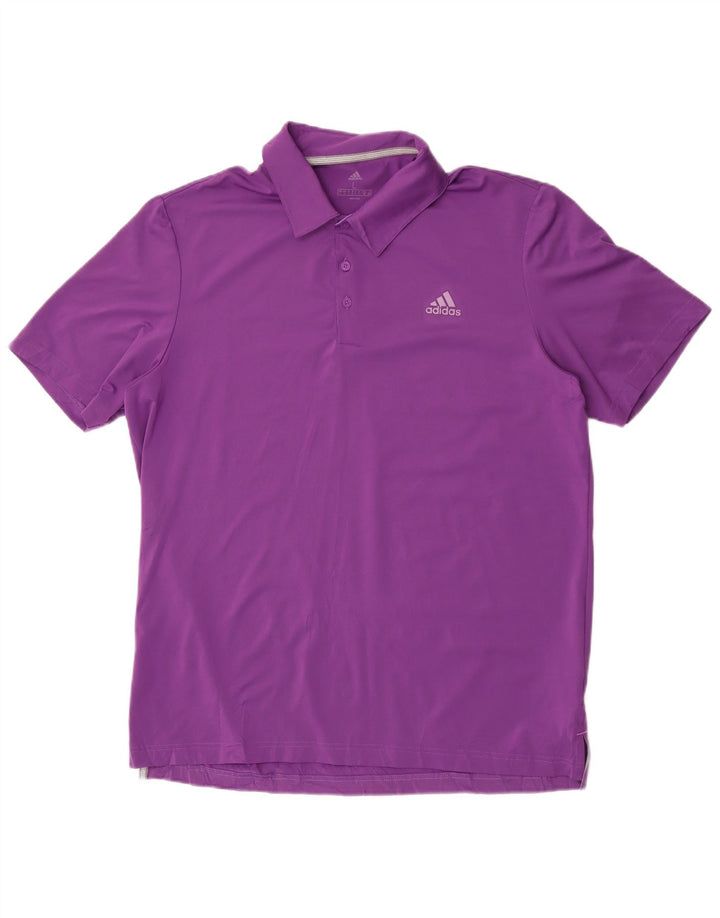 Adidas Poloskjorte til mænd Stor lilla polyester