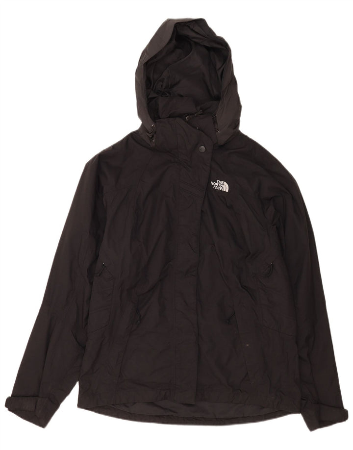 The North Face Dame Hooded Windbreaker Jacket UK 14 Medium Black Nylon