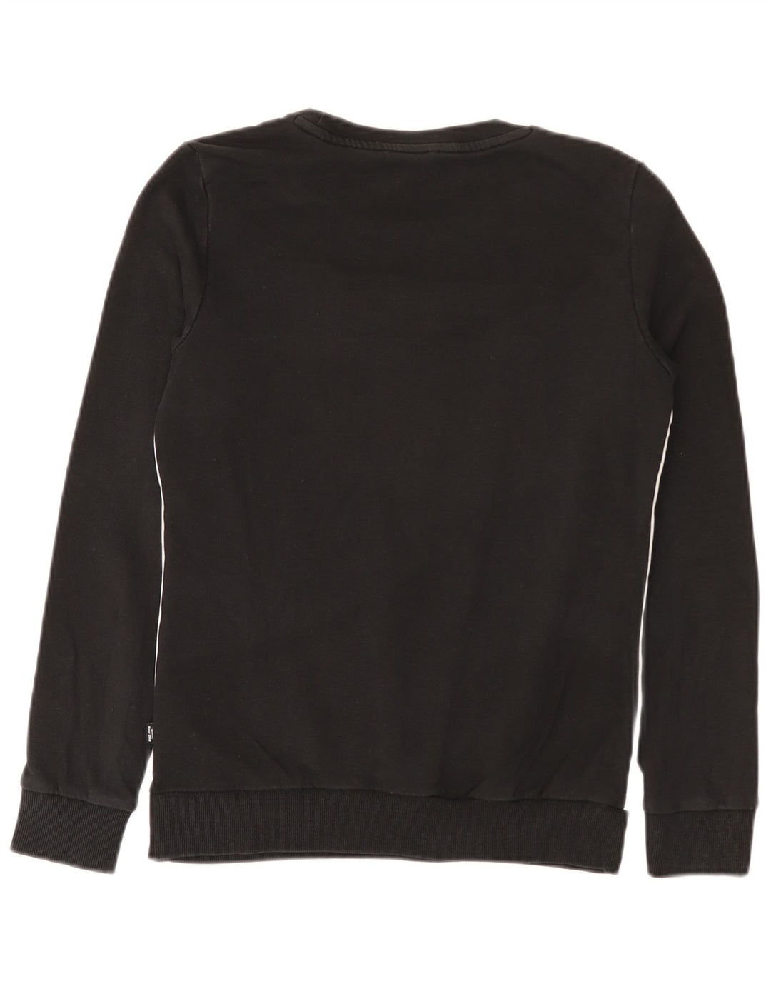 Puma Graphic Sweatshirt Jumper UK 10 Small Black Colourblock