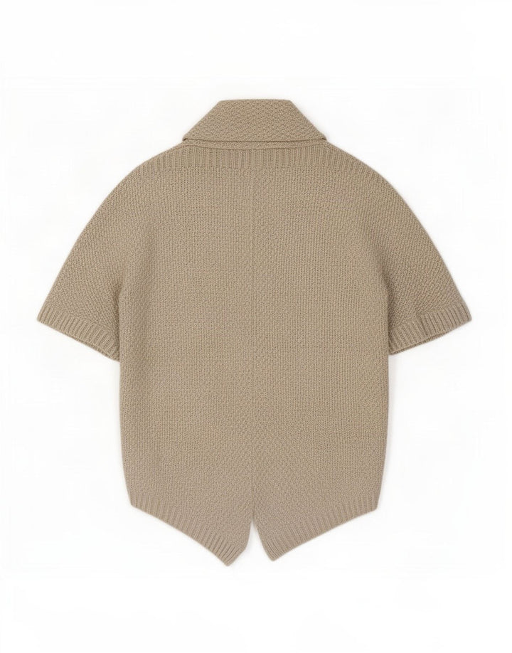 Zara Dame Oversized Kortærmet Åben Cardigan Sweater UK 14 Medium Beige