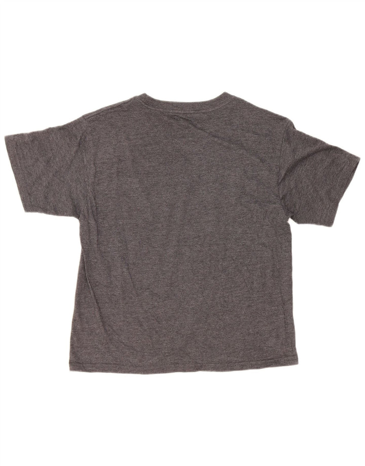 Volcom Dame Grafisk T-Shirt Top UK 14 Stor Grå Bomuld