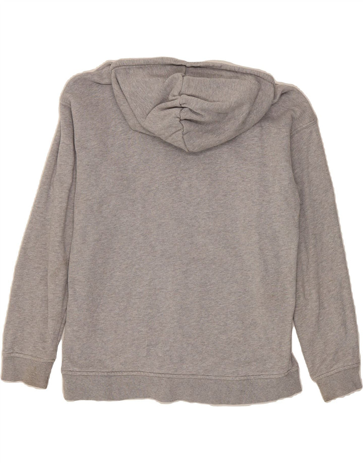 ADIDAS Womens Graphic Hoodie Jumper UK 10 Small  Grey Vintage Adidas and Second-Hand Adidas from Messina Hembry 
