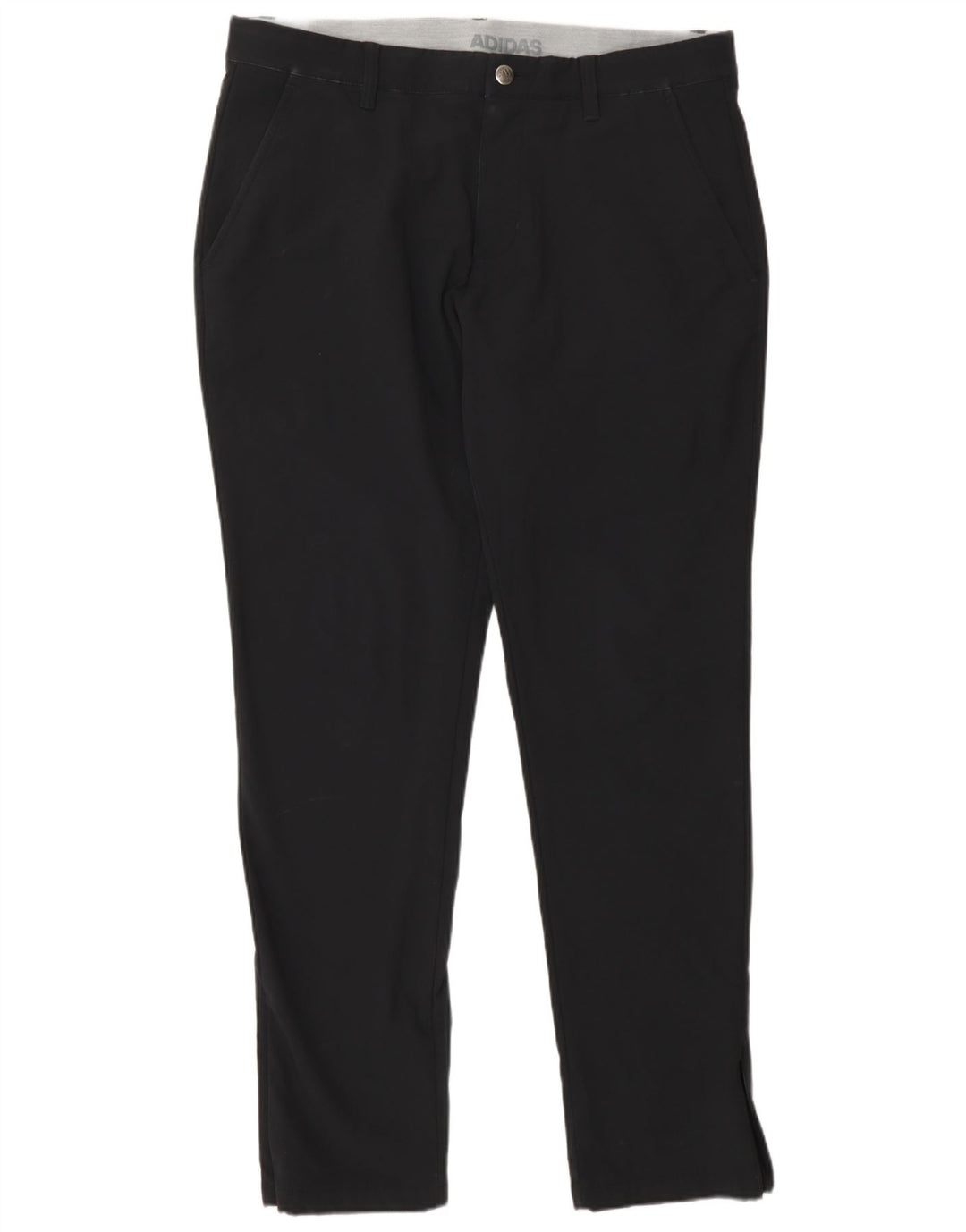 Adidas Herre Slim Chino Bukser W34 L32 Sort Polyester