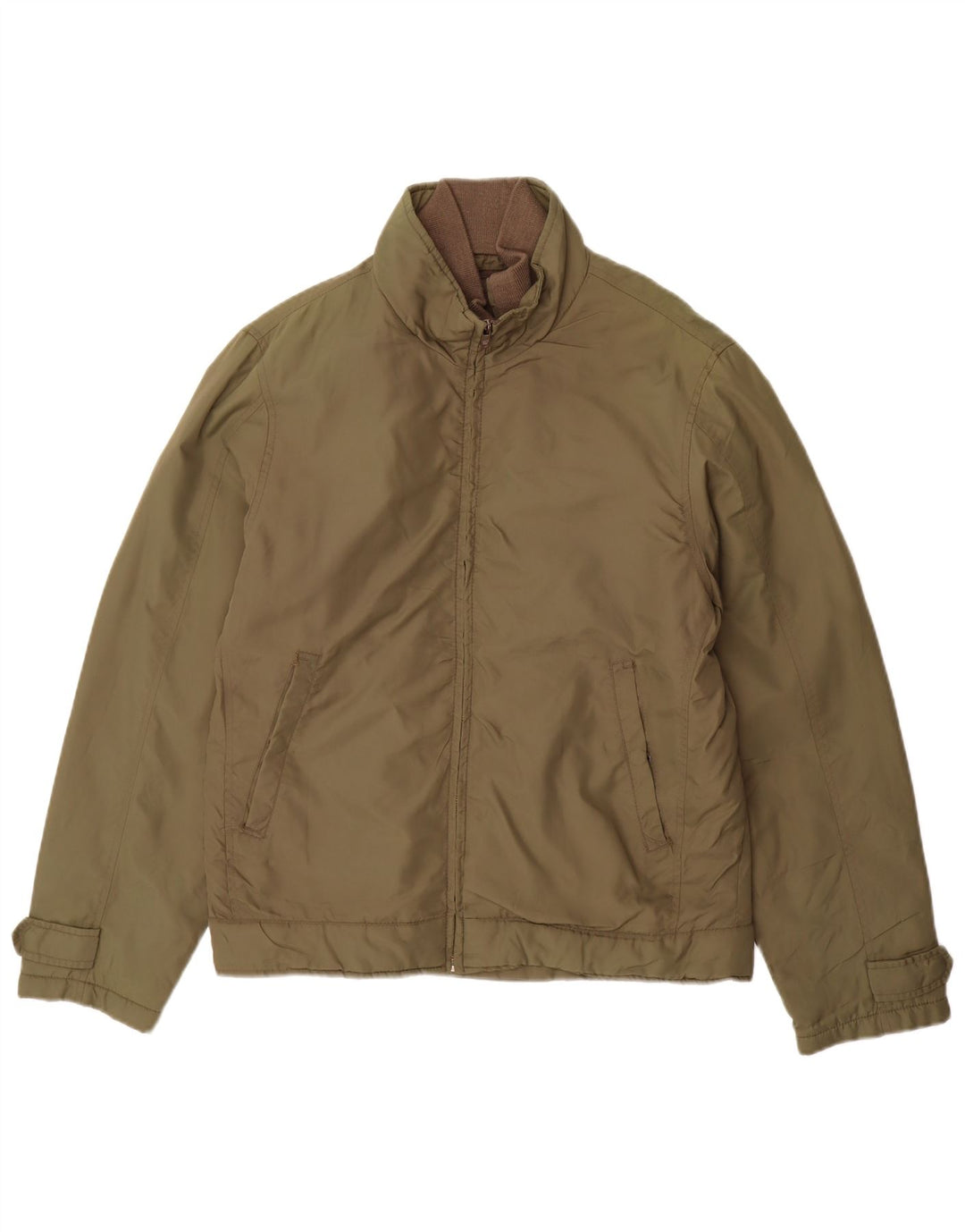ZARA Bomberjakke til mænd UK 38 Medium Khaki Nylon