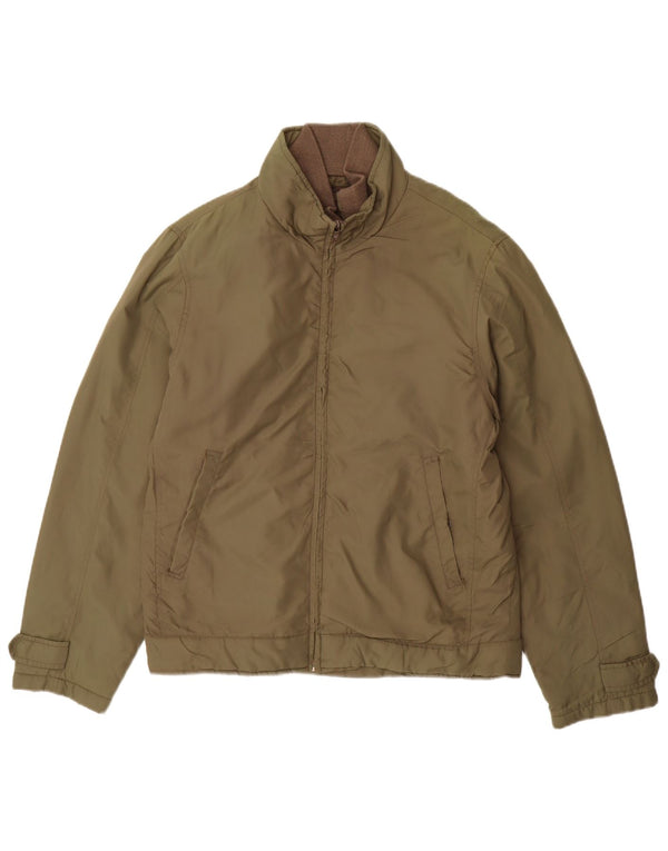 ZARA Bomberjakke til mænd UK 38 Medium Khaki Nylon