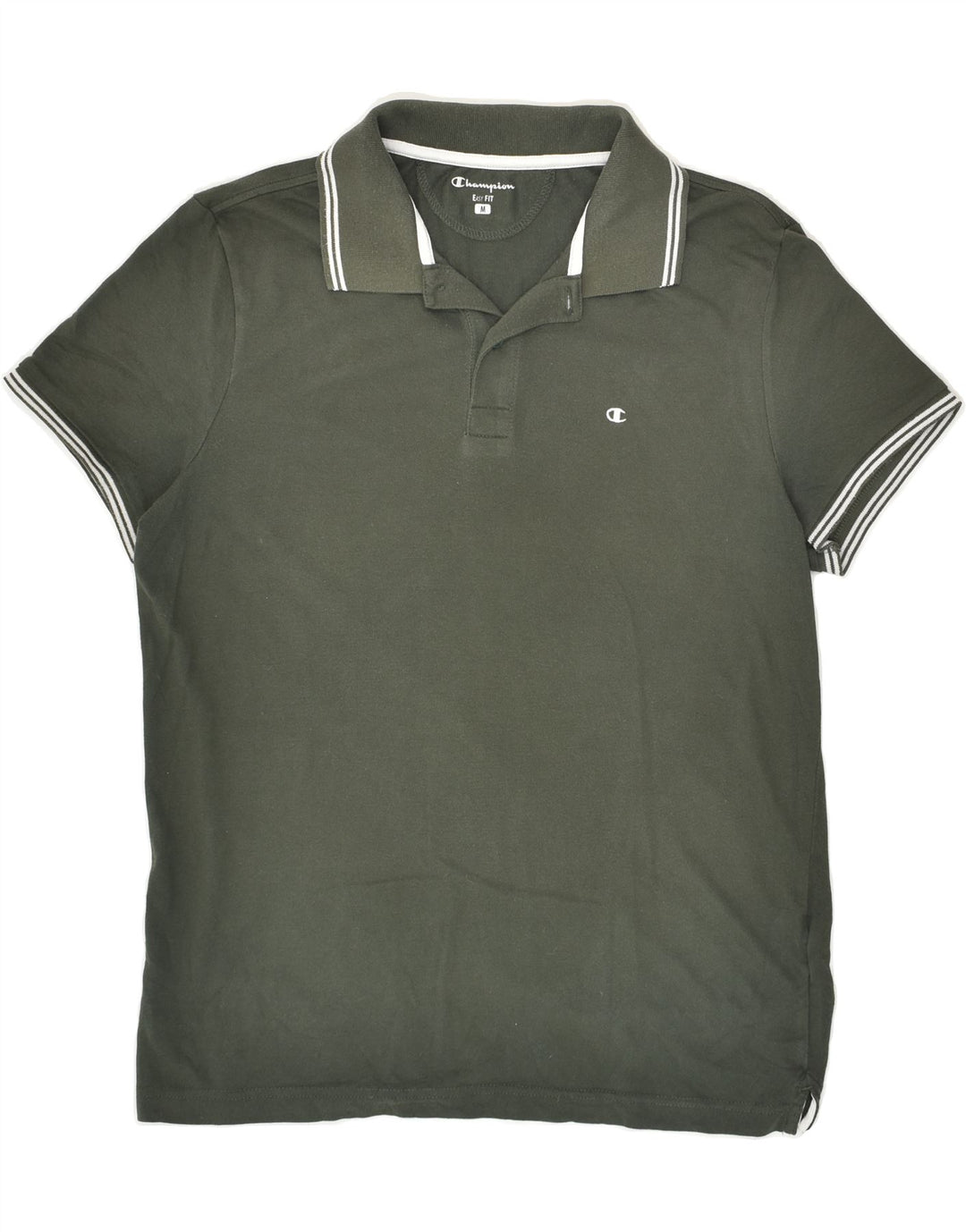 CHAMPION Mens Easy Fit Polo Shirt Medium Khaki Cotton | Vintage Champion | Thrift | Second-Hand Champion | Used Clothing | Messina Hembry 