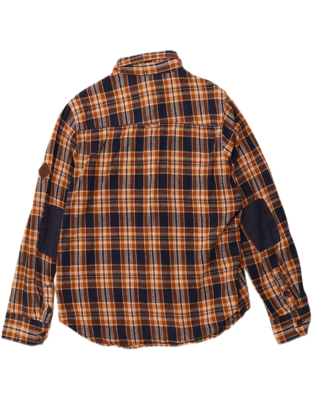 MOUNTAIN WAREHOUSE Herre Grant Fit Flanellskjorte Stor brun ternet bomuld