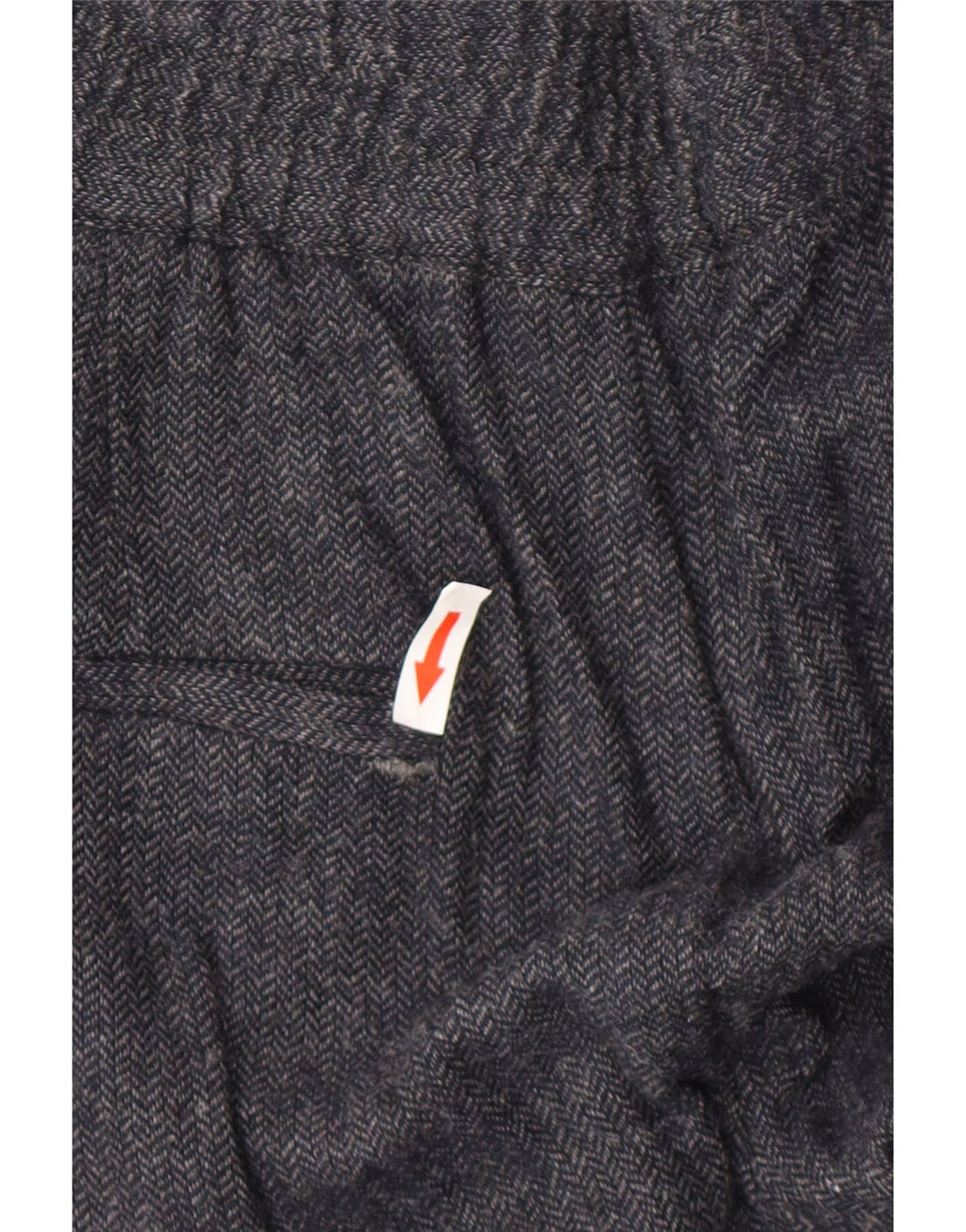 Zara joggerbukser til kvinder Medium W28 L27 Marineblå sildebensviskose