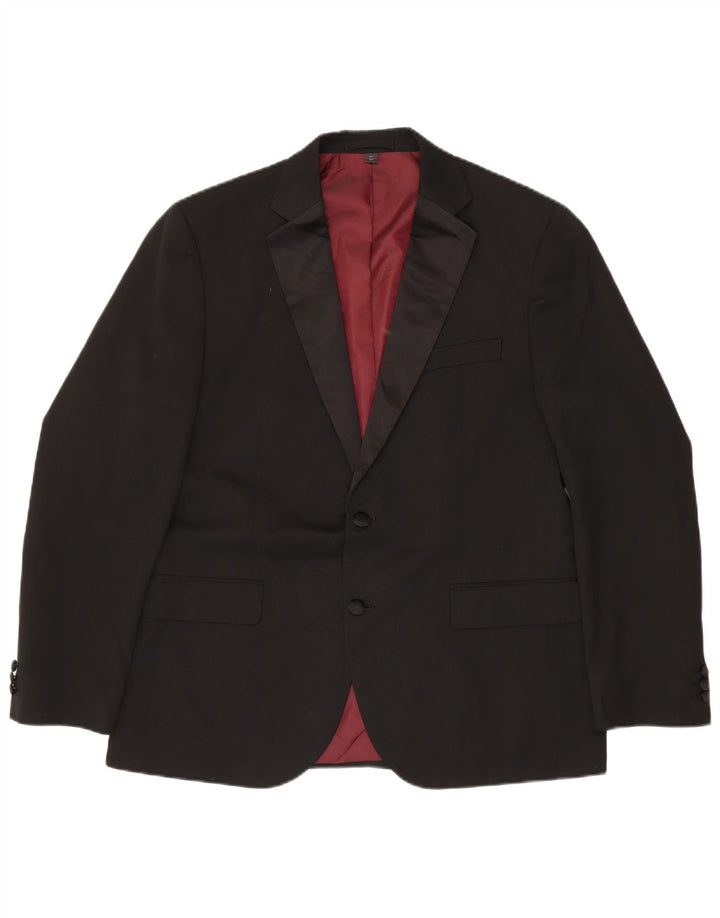 Marks & Spencer Herre 2-knaps blazerjakke UK 42 XL Sort Polyester