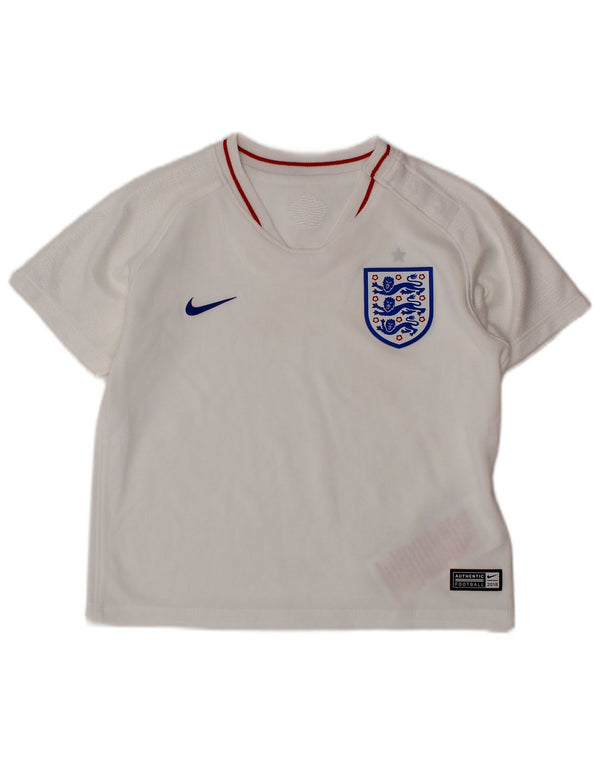 NIKE Baby Boys England T-shirt Top 12-18 måneder Hvid polyester