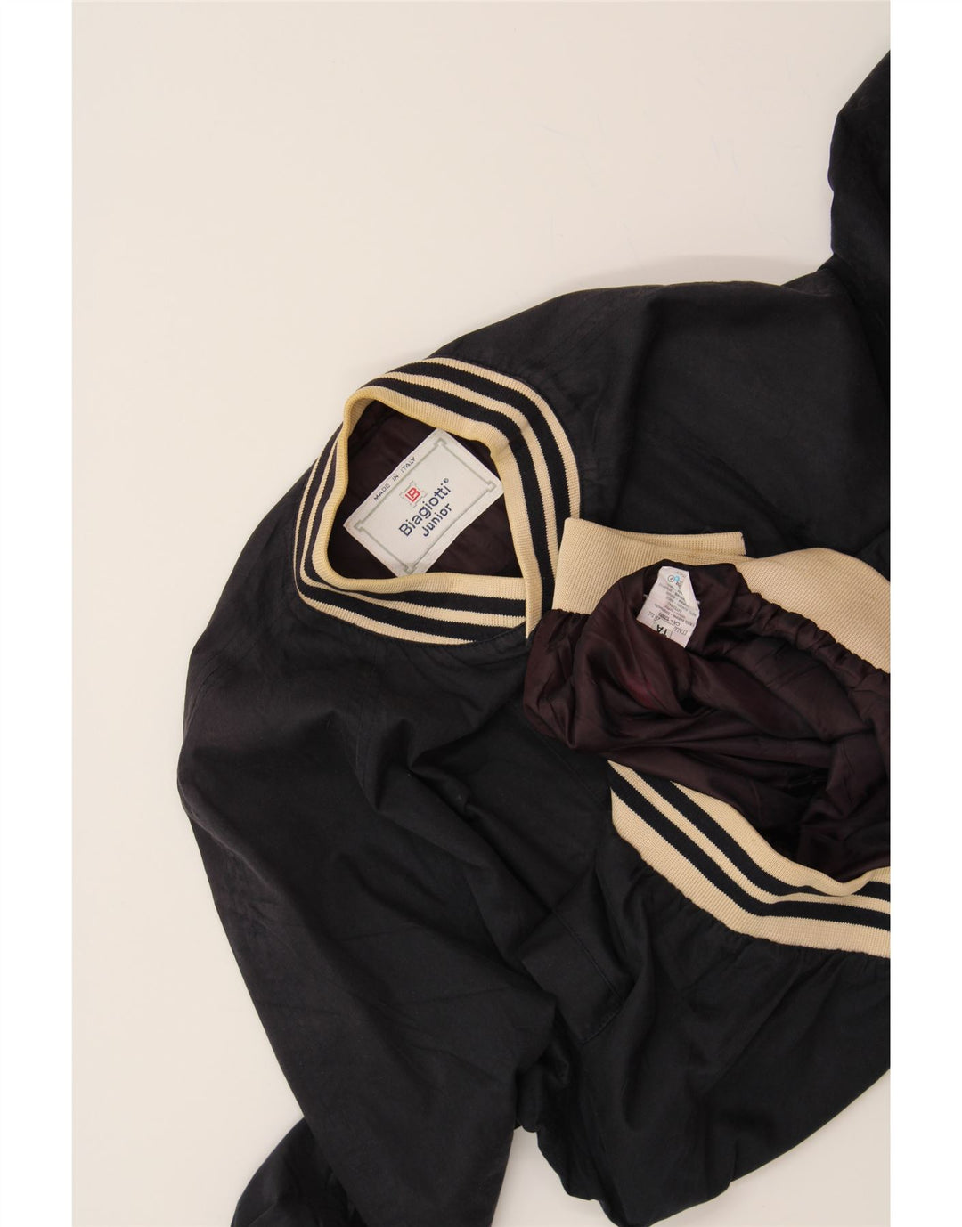 BIAGIOTTI Boys Varsity Jacket 11-12 Years Navy Blue Cotton Vintage Biagiotti and Second-Hand Biagiotti from Messina Hembry 