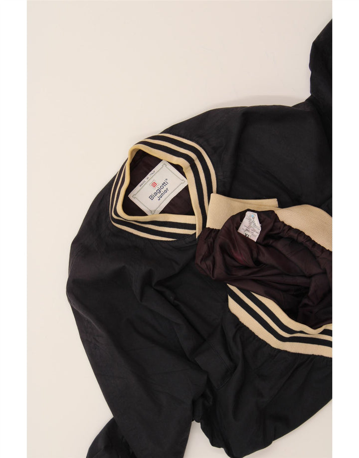 BIAGIOTTI Boys Varsity Jacket 11-12 Years Navy Blue Cotton Vintage Biagiotti and Second-Hand Biagiotti from Messina Hembry 