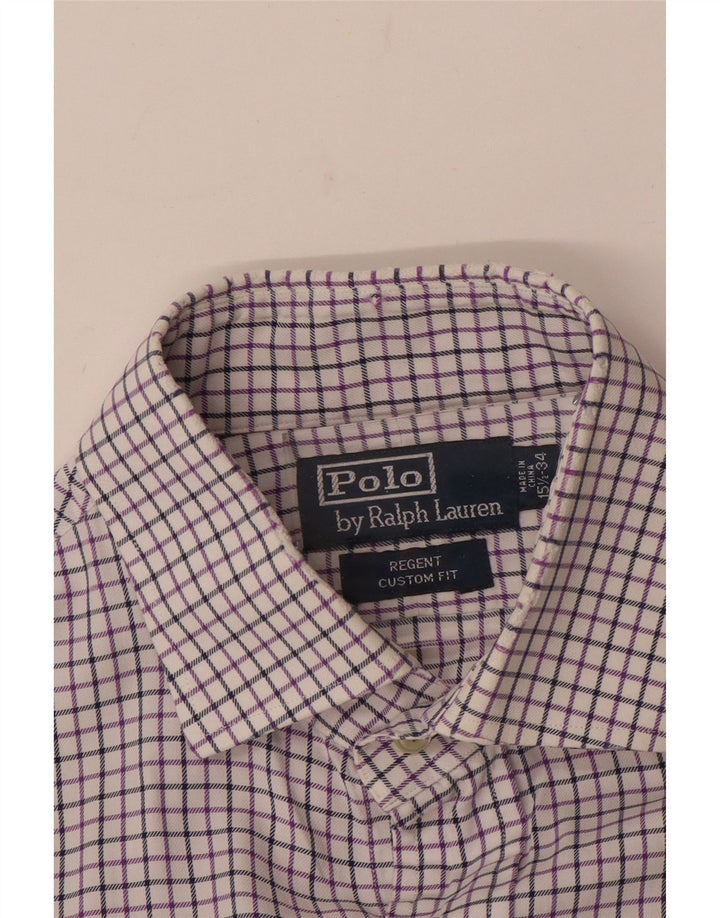 Polo Ralph Lauren Herre Regent skjorte Størrelse 15 1/2 Medium Lilla Ternet