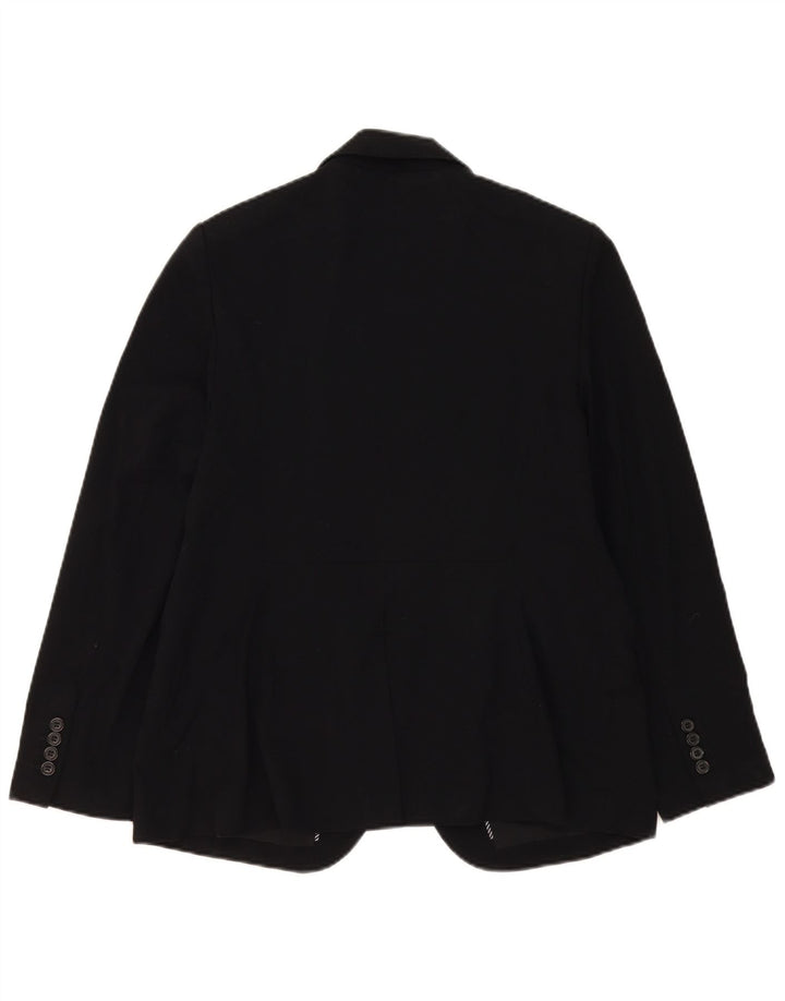 Marks & Spencer Dame 1-knaps blazerjakke UK 16 Stor sort polyester