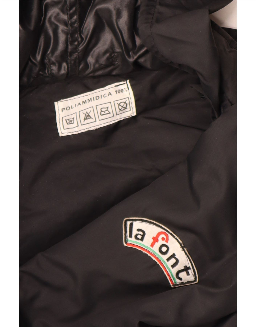 La Font Herre Hooded Racer Jacket UK 38 Medium Sort Colourblock Polyamid