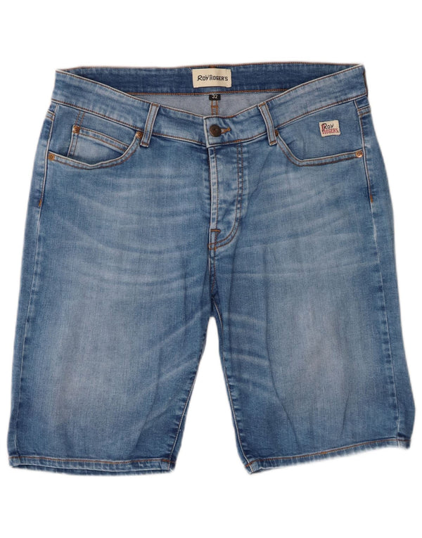 Roy Rogers Denim Shorts til mænd W32 Medium Blue Bomuld