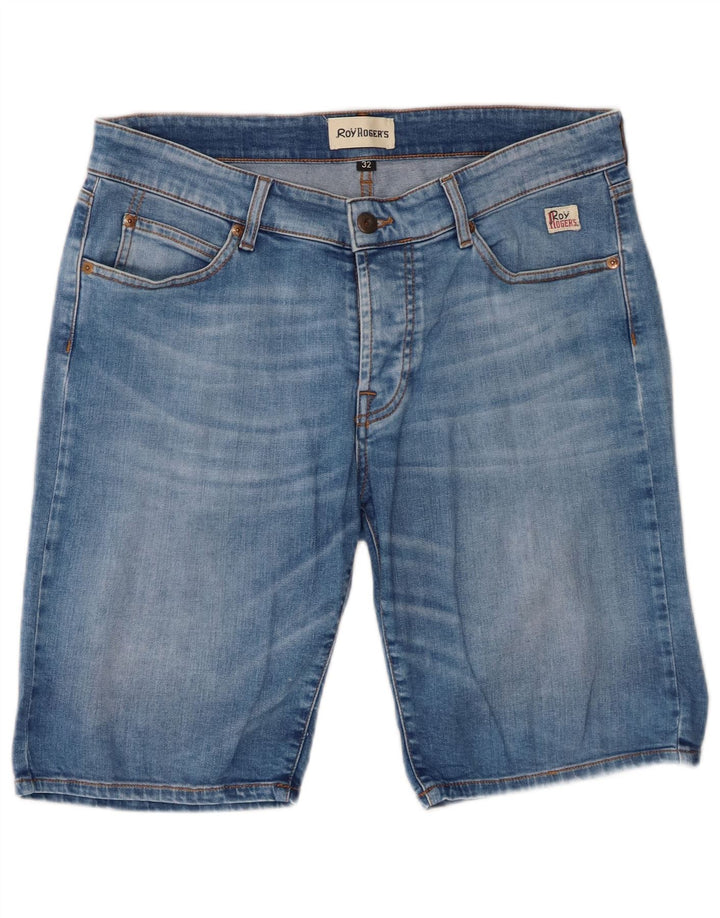 Roy Rogers Denim Shorts til mænd W32 Medium Blue Bomuld