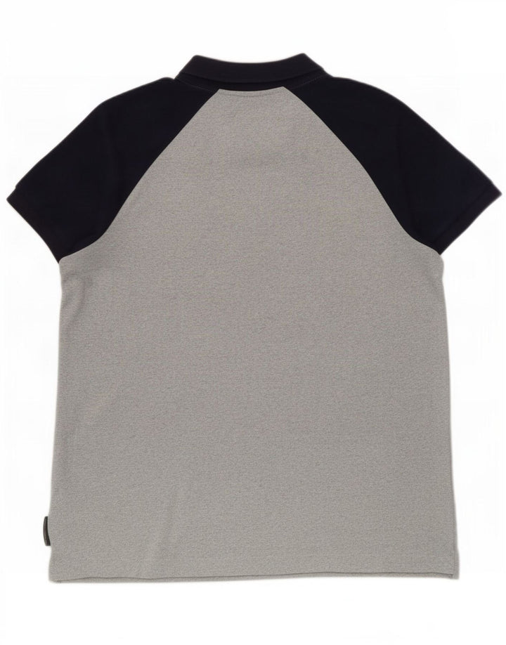 French Connection Herre poloshirt XL Grå Colourblock Polyester