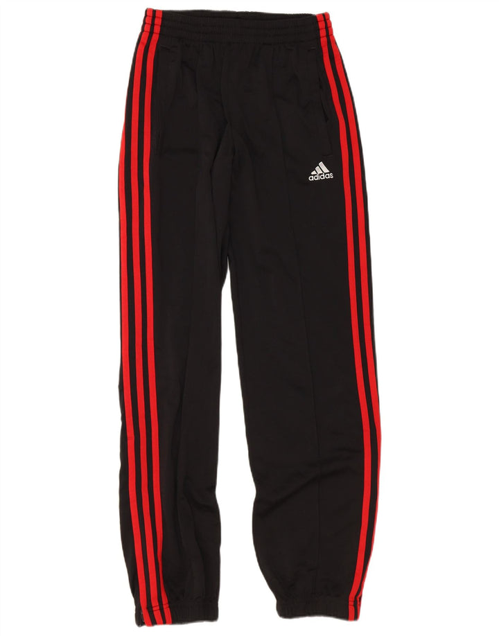 Adidas Drenge Træningsdragt Bukser Joggers 13-14 År Sort Polyester