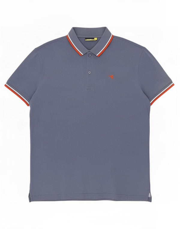 Diadora herre poloshirt 2XL blå bomuld