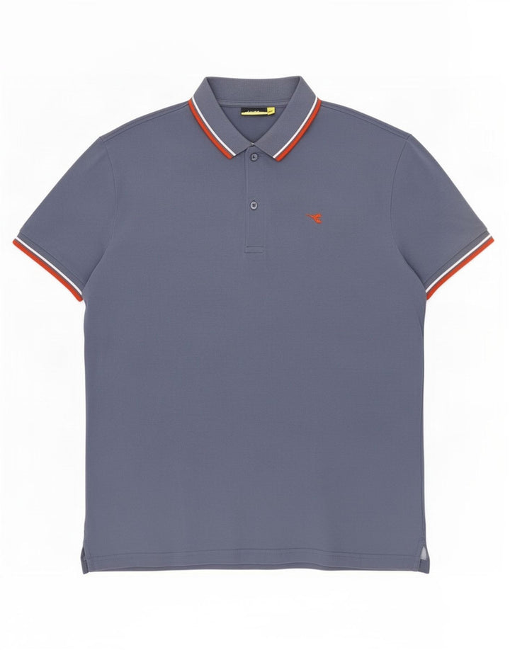 Diadora herre poloshirt 2XL blå bomuld