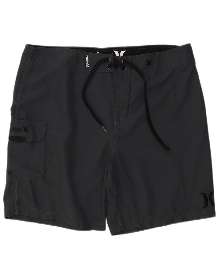 Hurley Badeshorts til mænd, store grå polyester