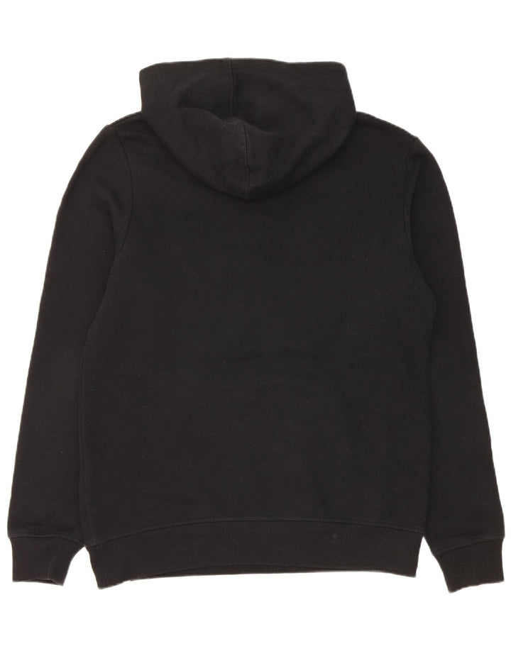 Jack & Jones Herre lynlåshals Grafisk hættetrøje Jumper Medium Sort Polyester