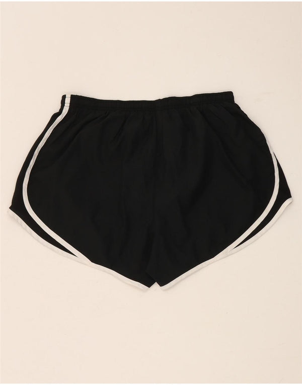 Nike Dame Dri Fit Sport Shorts UK 14 Large Black Polyester