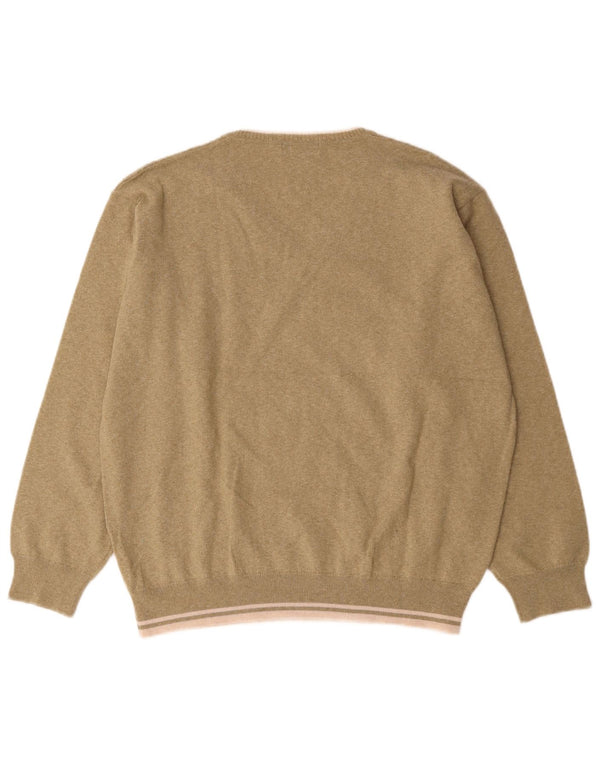 Pierre Cardin Herre V-hals sweater Stor Beige Akryl