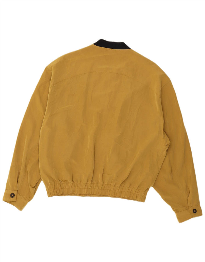 Vintage bomberjakke til mænd IT 48 Medium Yellow Viscose